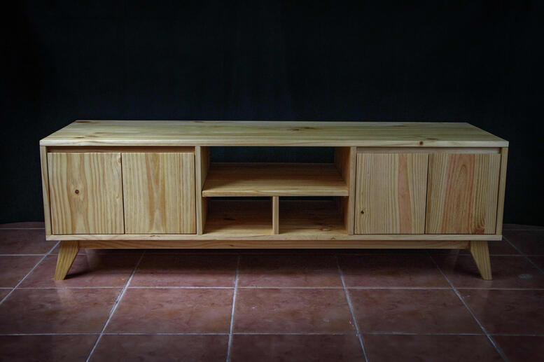 TV unit pine
