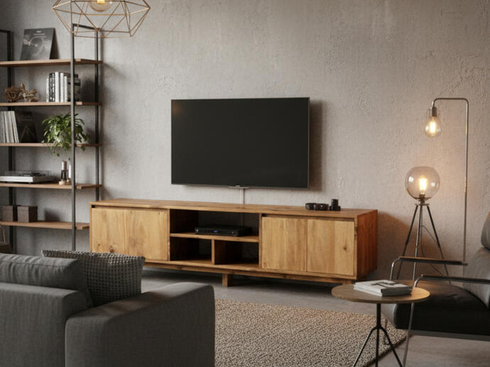 TV unit pine